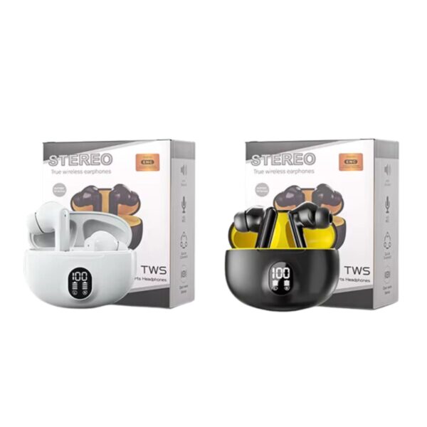 STEREO TURE WIRELESS EARPHONES ENC TWS MODEL 895B | TWS 895B Stereo ENC Wireless Earphones - Image 6